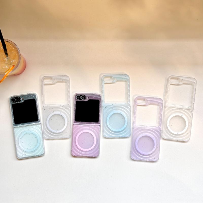 For Samsung Galaxy Z Flip 7 Case Soft TPU Magnetic Wireless Charging Protective Back Cover For Samsung Z Flip 7 6 5 4 3 Shell