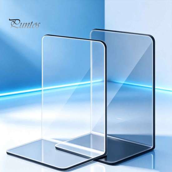 Acrylic Book Stand for Recipe 1 Pc Clear Bookend Heavy Book, Shelf Organizer, Holder Home Study L Shaped Stopper Bedroom Library Office School