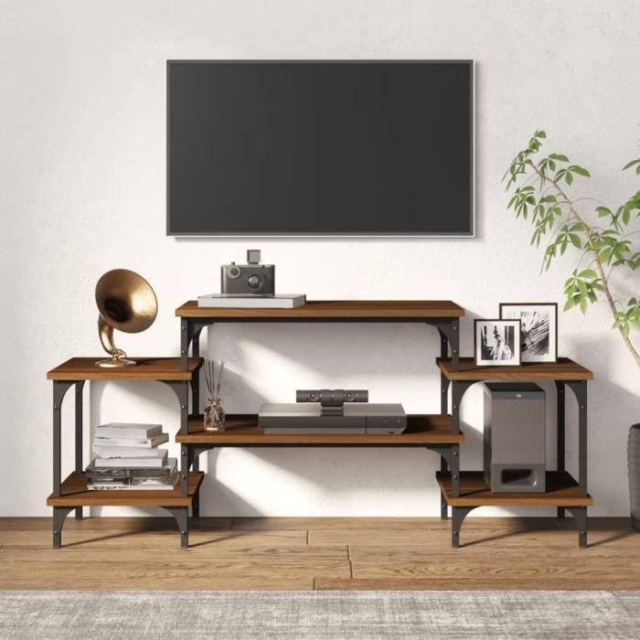VidaXL TV Cabinet Brown Oak 117x35x52 Cm Engineered Wood 826319