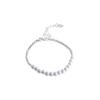 Pearl broken silver bracelet women's ins wind beaded bracelet retro simple girlfriend head
