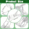 10pcs 8.89cm Balloon Arch Clips - Heavy Duty Transparent, Ergonomic Handle, Multi-Use