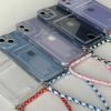 Funda Poco X7 Pro Crossbody Lanyard Cord Silicone Transparent Case For Xiaomi Poco X7 Necklace With Strap Card Slots Cover