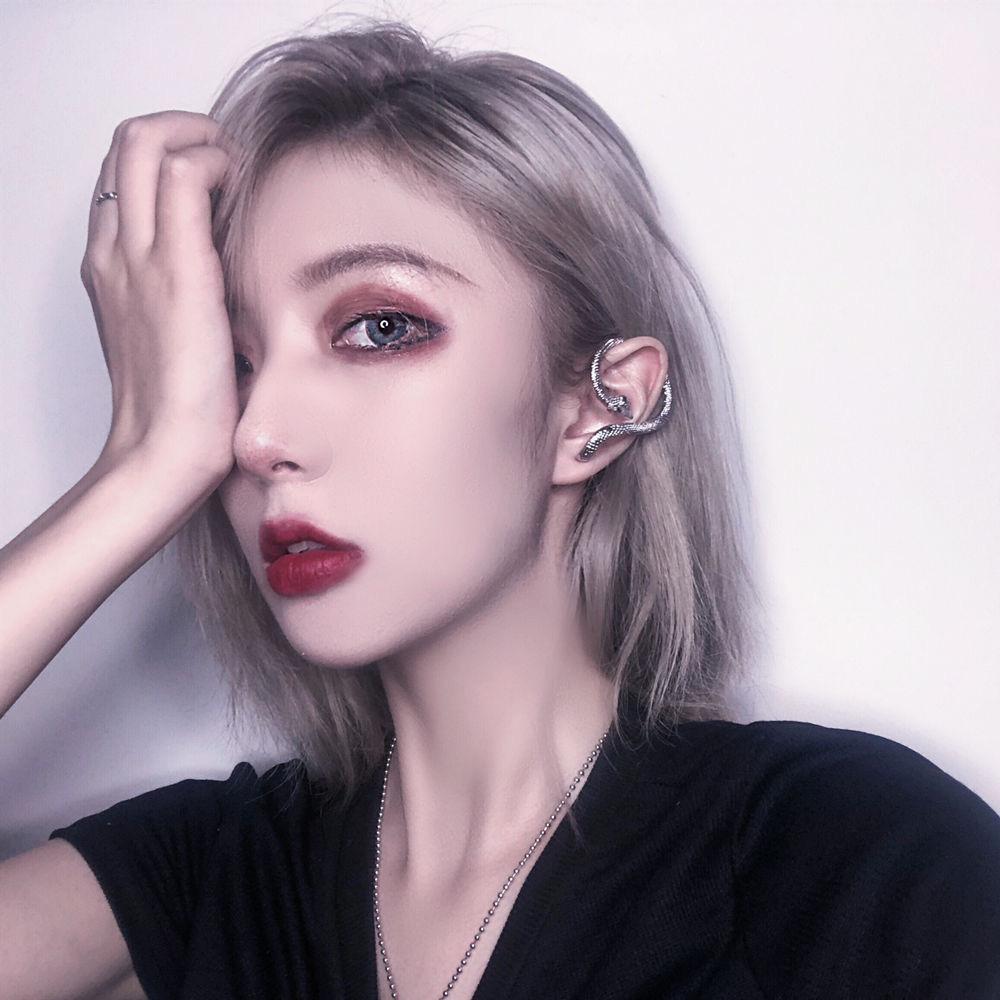 Wind Spirit Snake Wrap Hanging Ear Earrings Personality Versatile Temperament Niche Cold Wind Earrings Women