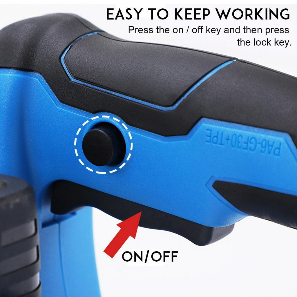 16" Cordless Chainsaw Electric Chain Saw 2800W Tree Saw For 18V Battery Blue/Yellow