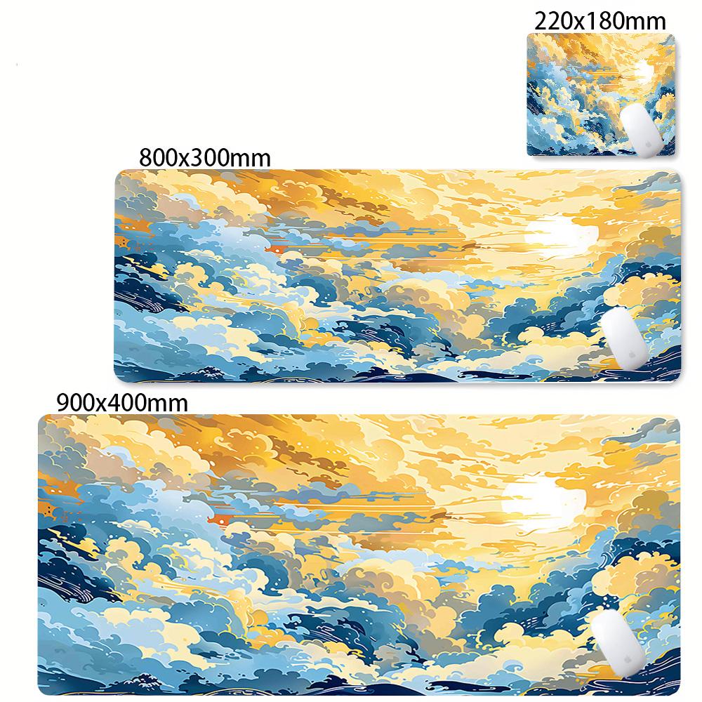 Large Mouse Pad Great Wave Off Kanagawa Mousepad Design NonSlip Gaming Desk Mat For Office And Gaming Desktop Decoration