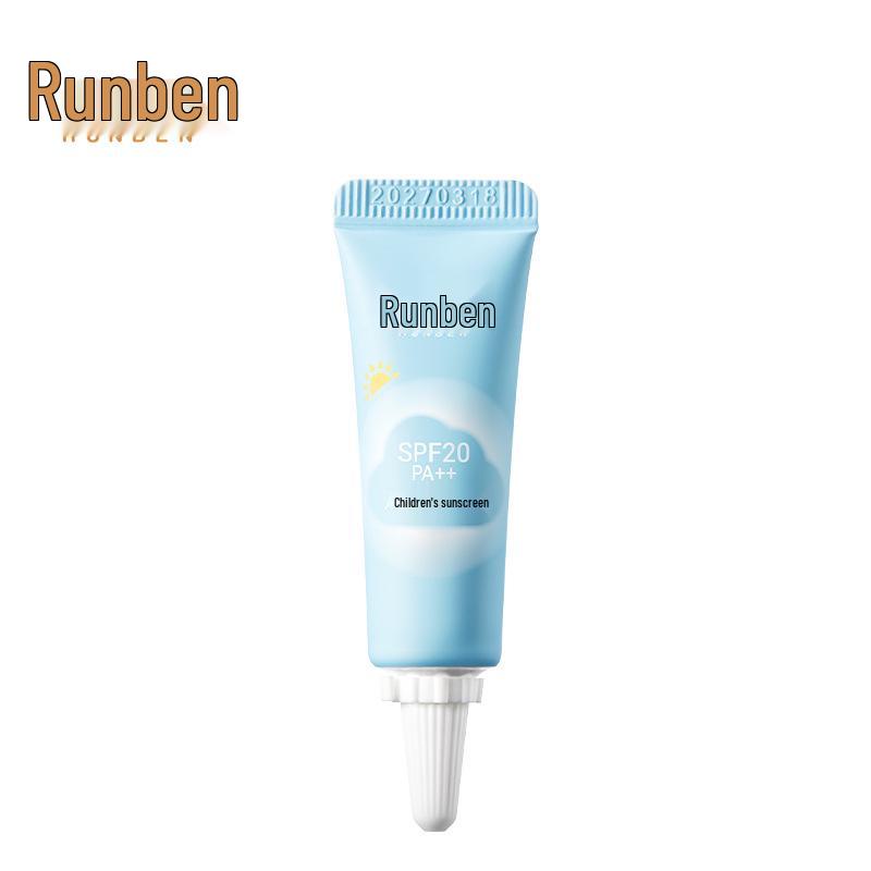 Lotion Solaire Runben pour Enfants: Protection UV pour Peau Sensible, Convient aux Bébés, aux Étudiants et aux Femmes Enceintes.