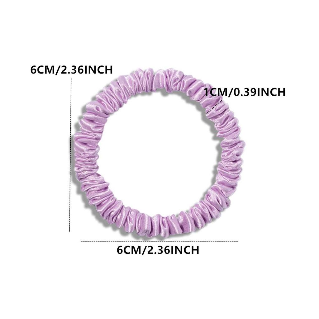 4PCS 100% Silk Watermelon Red Scrunchies Hair Ties Hair Scrunchies Women Hair Accessories