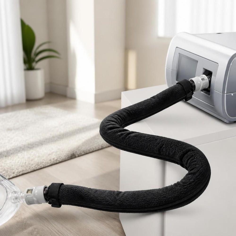 1.8M Length Thermal Insulation Sleeve Soft Fabric Tubing Protective Wrap Respirator Tube Sleeve