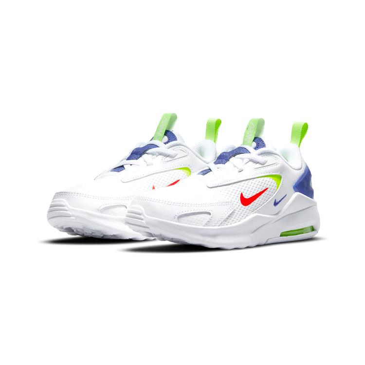 Nike Air Max Bolt Cushioning Abrasion Resistant Breathable Low top Kids Lifestyle Shoes White Blue Green CW1627-103