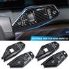4Pcs Carbon Fiber Steering Wheel Headlight Switch Control Cover for BMW X3 2025 Car Wiper Switch Trim Auto Interior Accessories