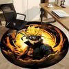 1 Stück Naruto Stuhlteppich für das Büro, rutschfest, maschinenwaschbarer Teppich für das Büro, Raum-Urlaubsdekoration für Weihnachten, Geburtstag, Polyester
