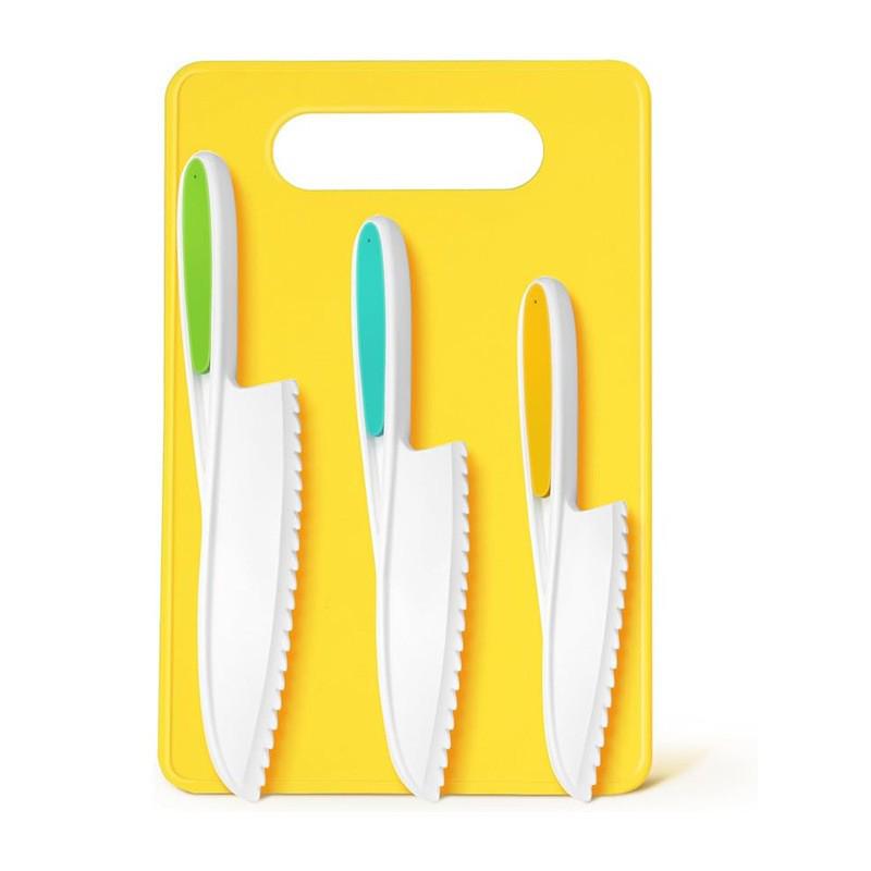 

17-Piece Kids Pretend Play Knife Set: Safe Plastic Fruits & Vegetables