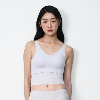 Remove Seamless Simple Bra Top 2colors (Skin/Blue)