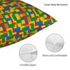 Rainbow Building Blocks Print Pillowcases Novelty Pillow Case For Office Car Home Decor Comfy Pillow Cover