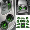 For Dodge Challenger Accessories 2015-2024  Fits Cup Holder Ert Anti-Dust Mats Door Pocket Center Console Liners(Black Trim) - 11 PCS Set