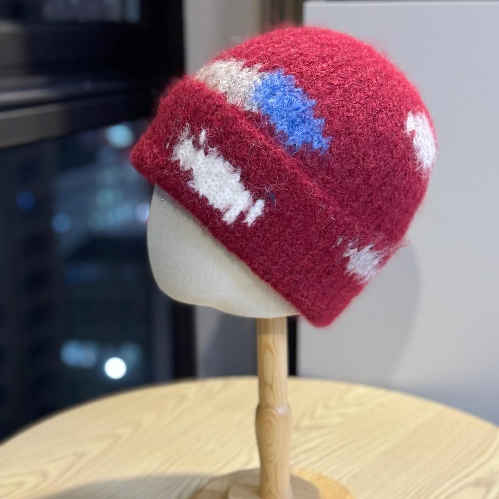 New Woolen Hat for Women in Autumn and Winter with Large Head Circumference Fashionable Cold Hat Versatile Big Face Small Warm Hat Knitted Hat