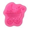 Baby Carriage Silicone Molds DIY Baby Birthday Fondant Cake Decorating Tools Polymer Clay Candy Chocolate Moulds