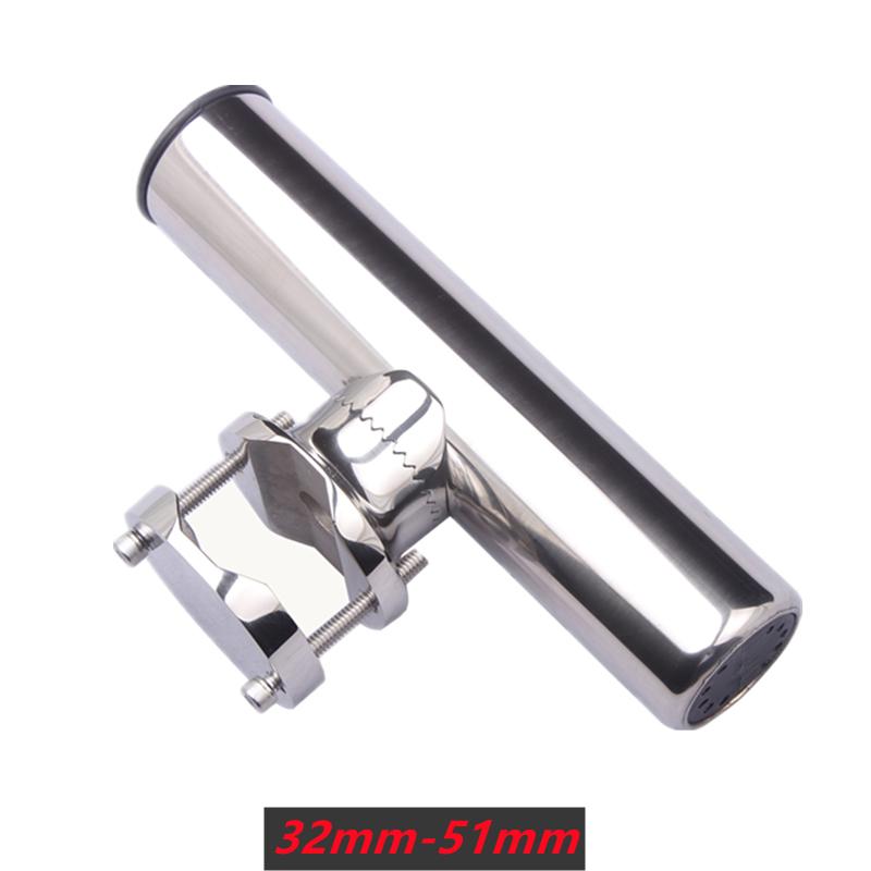 Boat Accessories High quality large pipe clamp Marine Stainless Steel Fishing Rod Holder Rail Mount rod pod Yacht