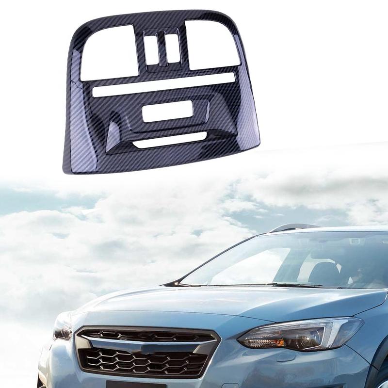 For Subaru Crosstrek 2018- For Subaru XV Impreza 2017- Car Roof Reading Light Lamp Cover Trim Carbon Fiber Sticker