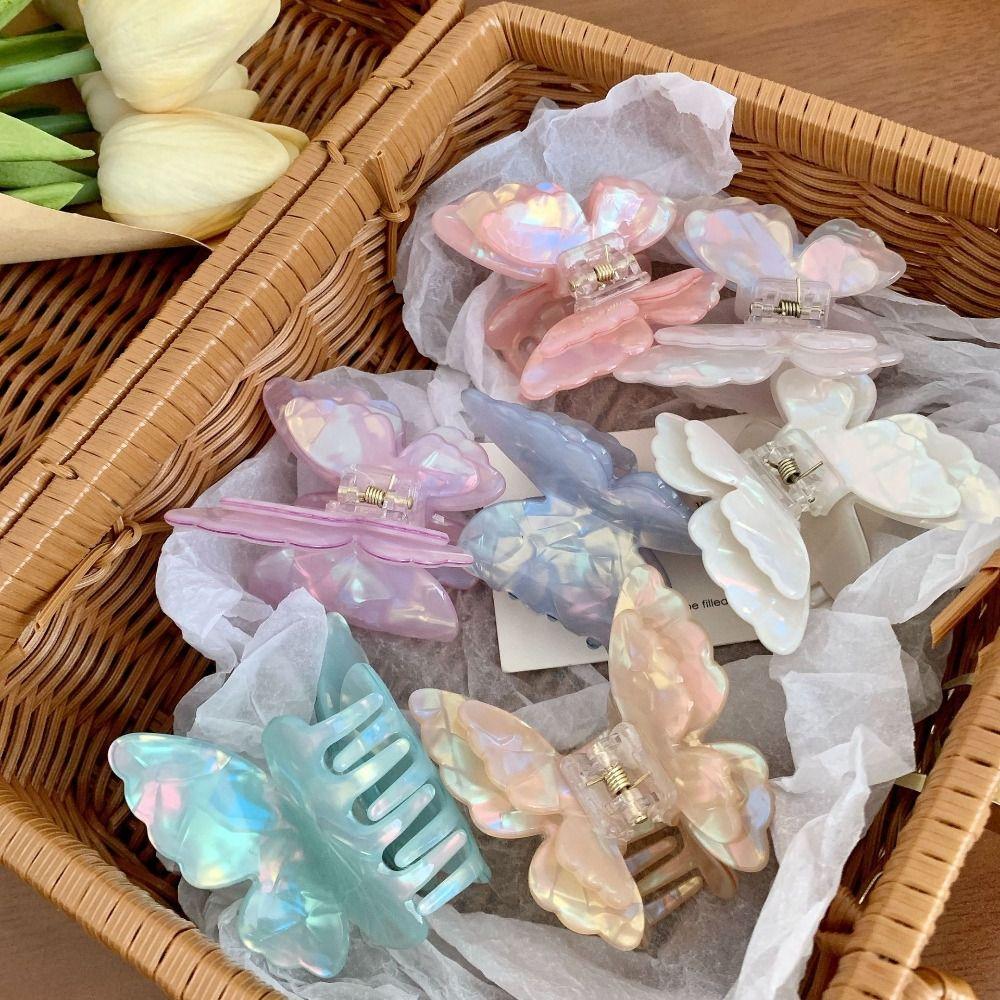 Elf Acetat Schmetterling Haarspange Essigsäure Große Haarklammer Kreative Schmetterling Haarspange Weiblich