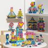 Children'S Changeable Square Bullet Snowflake Granules Building Block Educational Toys & Color Box Small Gifts