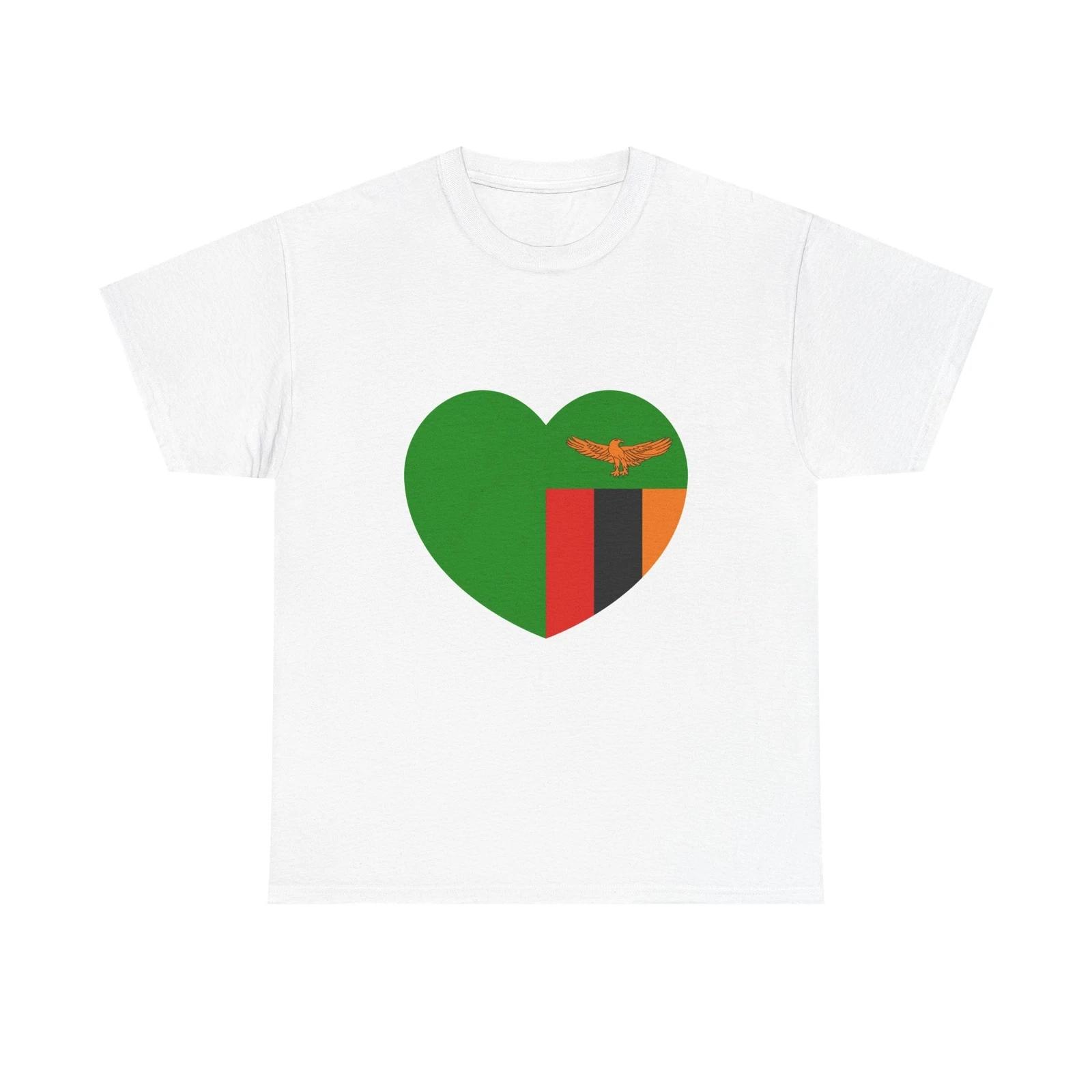 

Heart Flag of Zambia - T shirt 4XL