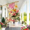 1pc, Happy Mother's Day Daffodils -Double-Sided Garden Flag, Yard Decoration, Outdoor Decor, Lawn, Flag Only