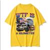 Kilometer Funny Meme Graphic T Shirt Women Fashion Retro Female T-shirts Casual Short Sleeve T-shirt