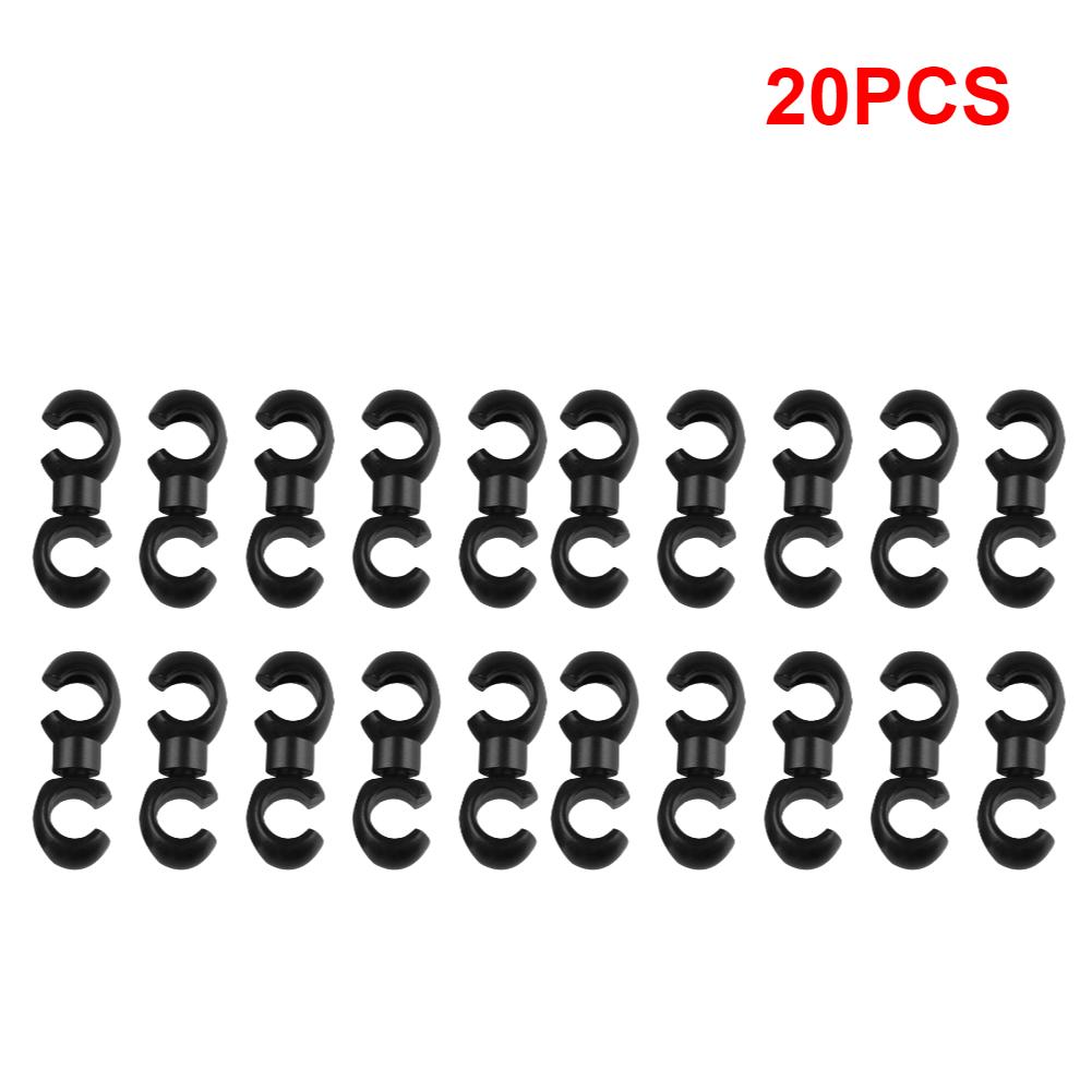 10-40pcs Bicycle Brake Gear Cable S Style Clips Rotating Buckle Hose Guide MTB Bike Cross Line Hook Tidy Clip Ring Clasp Cycling
