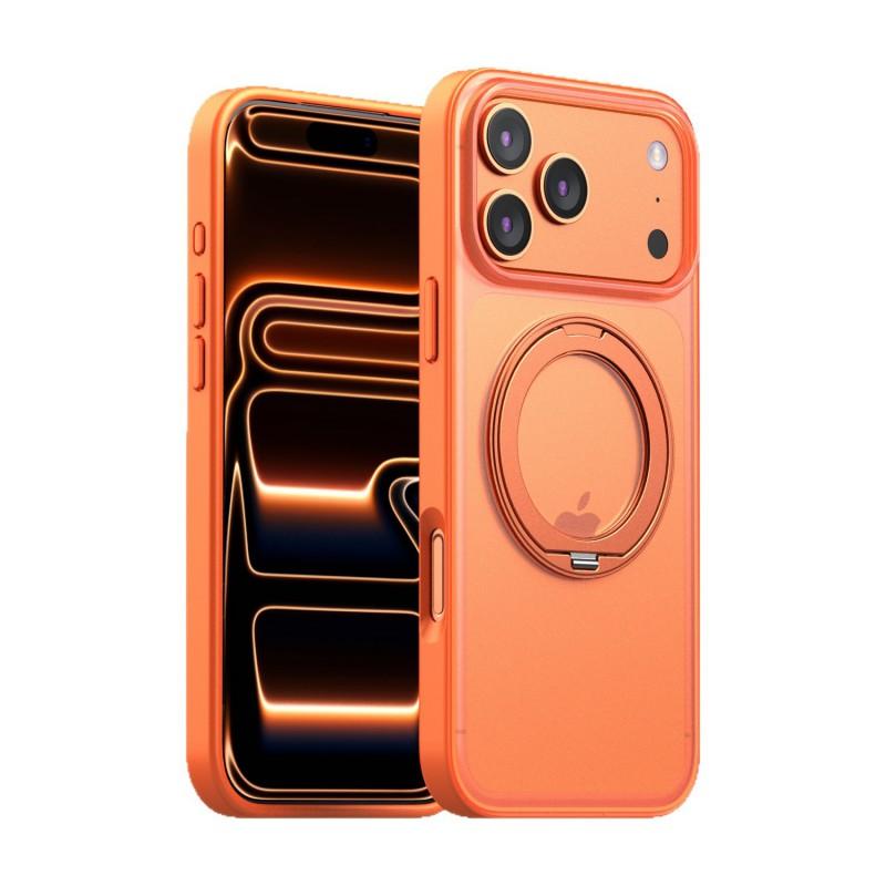 360 Rotating Magnetic Phone Case With Kickstand IPhone 15 Pro Max Plus - Shockproof Silicone Cover