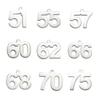 My Shape 1-25 Numbers Charms Stainless Steel Lucky Number Pendant for Necklace Bracelet Jewelry DIY Accessories Wholesale 10pcs