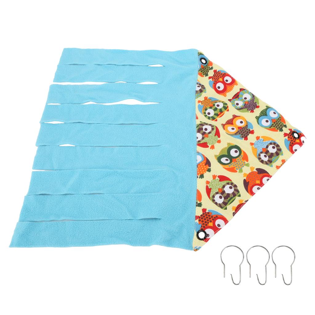Animal Corner Hideout Canvas Flannel Corner Tent for Hamsters Ferrets Chinchillas