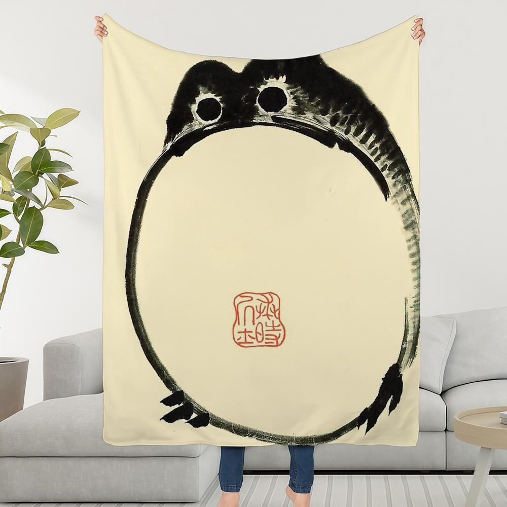 

Blanket M-MatsumotoS-ES Throw Super Cosy Plush H-Hoji Living Room Anime Frog Sofa Couch Childish Birthday Gifts 30x40in