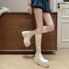 Anti-slip Shoes, Elastic Boots, Thick-soled Height-increasing Long Boots, Women's Knee-high Boots