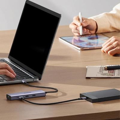 Gray Blue 2.5Inch HDD Enclosure for Universal Use No Need Tool Setups Supports Multiple Operating Systems