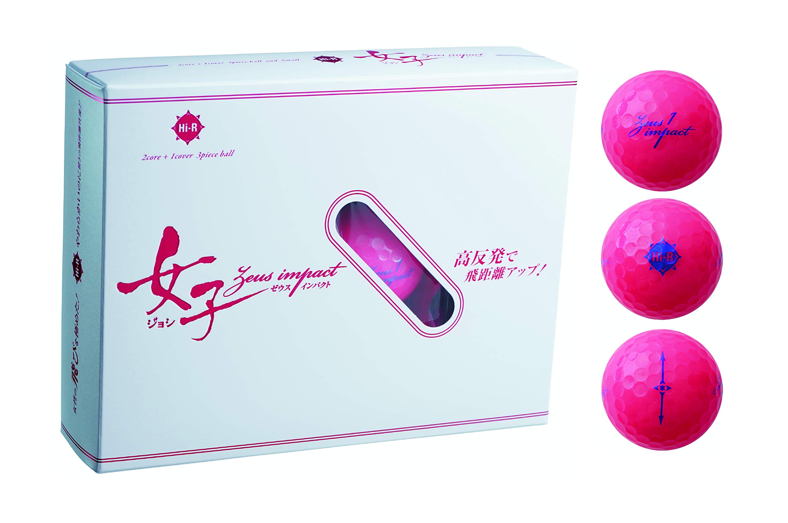 

Мяч для гольфа Kasco Zeusimpact 2 High Repulsion Розовый Женский