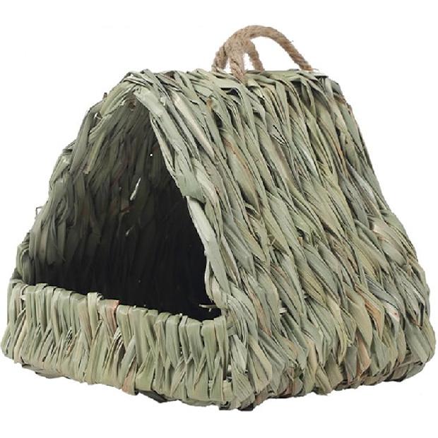 Grass Bird Nest Hangable Nest House Bird Cage Small Birdcages Tent Outdoor Garden Sleep Nest for Wildlife Bird