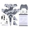 Stunt RC Airplane, 3 Channel EPP Fighter Jet with Gyro, One Key Roll and LED Lights, 2.4GHz Remote Control Plane for