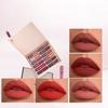 12 PIÈCES Ensemble de 12 gloss à lèvres mat longue durée ne colle pas aux tasses rouge à lèvres rouge à lèvres