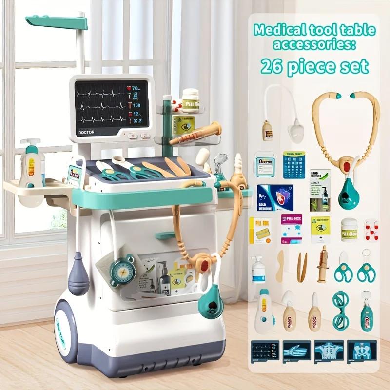 

Kit Doctor For Kids Toddlers With Medical Station Stethoscope Pretend Doctor Play Set For Boys Girls Role Playing Game Gift