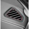 For BMW X5 F15 2014-2018 Made of Alcantara Car Interior Dashboard Side Air Vent Outlet Trim Frame Performance Stickers Accessory