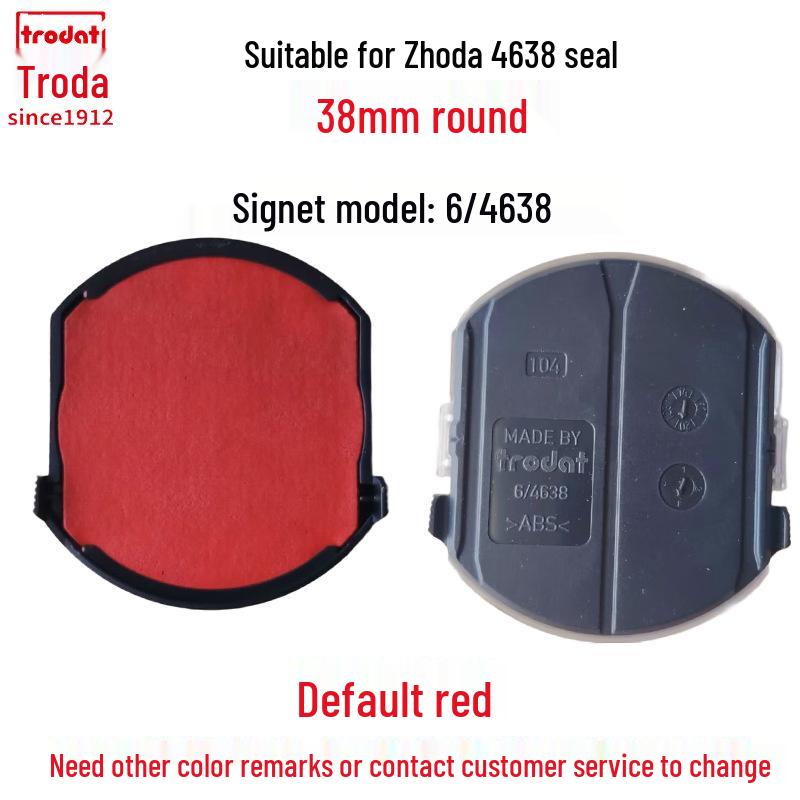Zhuoda Ronde Zelfinktende Stempel Inktpatroon Vervanging 6/4642 46040