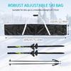Sac de voyage portable pour skis, sac de transport extérieur pour skis, imperméable, sac de transport portable pour snowboard pour adultes et enfants