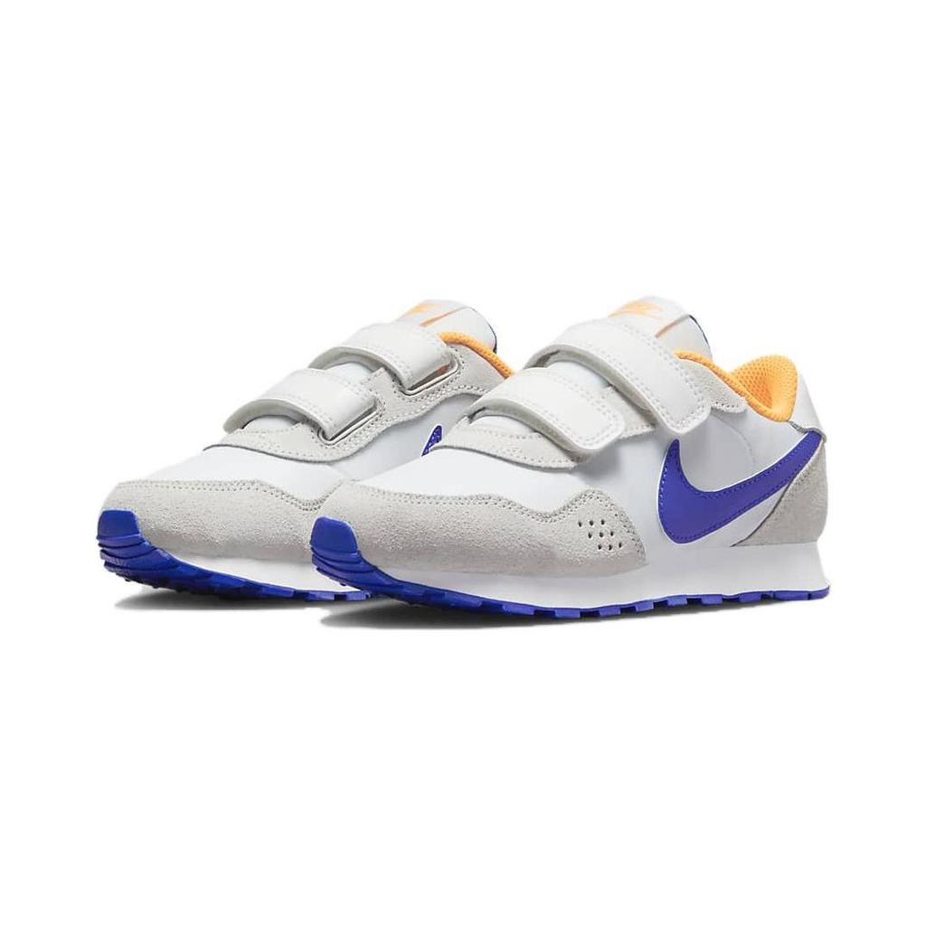 Nike MD Valiant PS Slip Resistant Cushioning Abrasion Resistant Low Top Running Shoes White Blue Kids' CN8559-110