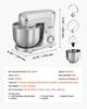Stand Mixer, 4.2 L+5.7 L Electric Kitchen Mixer, 1500W Dough-Mixer, 10 Speeds Tilt-head Food-Mixer with Stainless Steel Bowls, Dough Hook, Whisk,