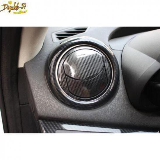 ABS Carbon Fiber Style  Interior Side Vent  Cover Trim New For Mazda 3 2010-2013