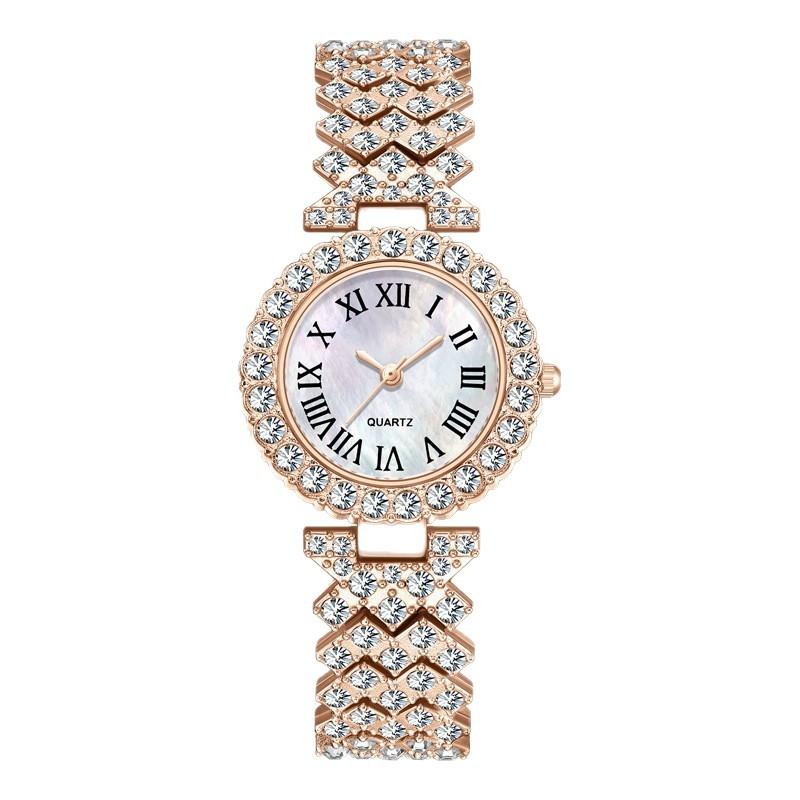 Fashion Roman Diamond Women'S Watch Women'S Watch Quartz Watch Bracelet Women'S Watch