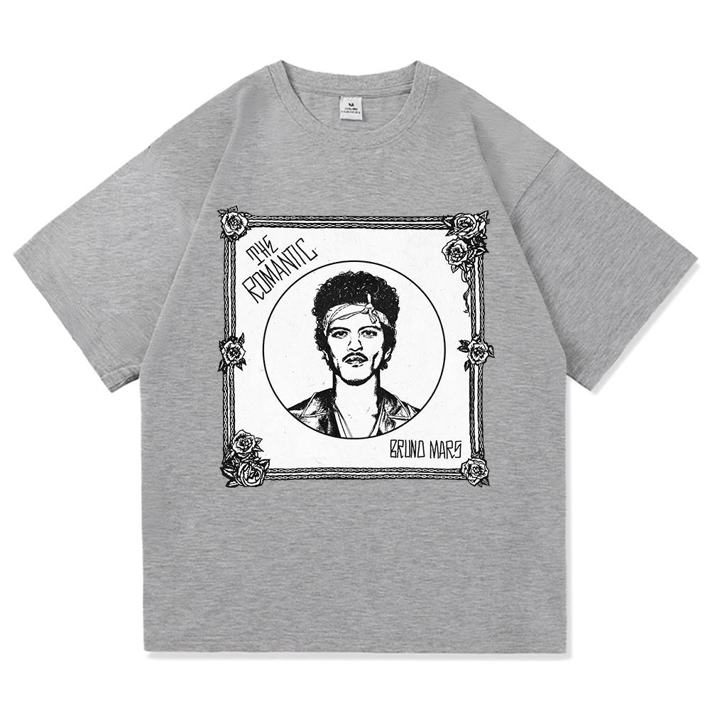 The RoUnisextic Album T Shirt Bruno Mars The RoUnisextic Tour UnisexWOMEN Clothing Vintage Harajuku High Quality Tshirts