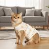 Animal Print Cat Weaning Suit Breathable Adjustable Cat Recovery Clothing Strap Up Style Pet Sterilization Suit Pet Care
