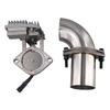 Durable-Electric Exhaust Cutout Valve With Flanged Pipes 12V Power Outlet Adjustment